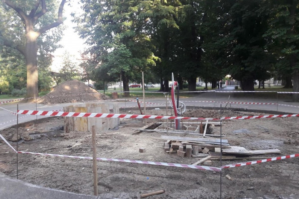 Počeli radovi u Gradskom parku