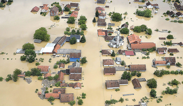 Poplave u Hrvatskoj, kuće pod vodom