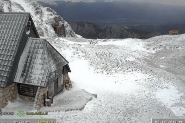 Snijeg u Hrvatskoj i Sloveniji