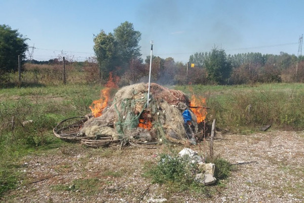 Pribor za krivolov pretvoren u dim u Bijeljini