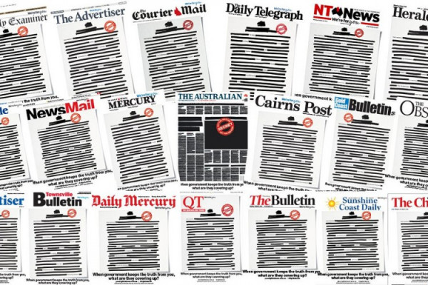 Zašto su sve novine u Australiji jutros osvanule iste?