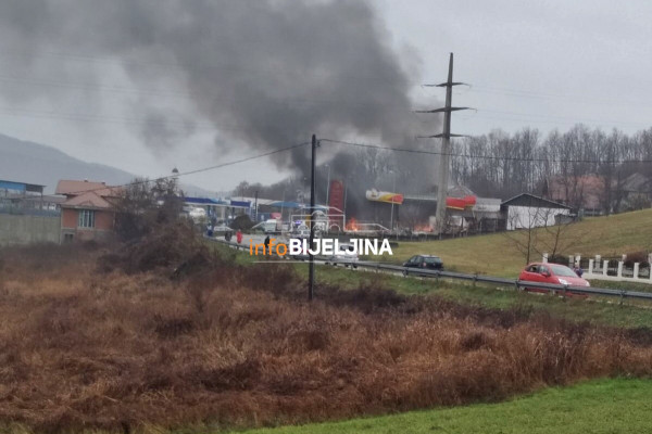 Eksplozija na pumpi na Šepku, saobraćaj u prekidu