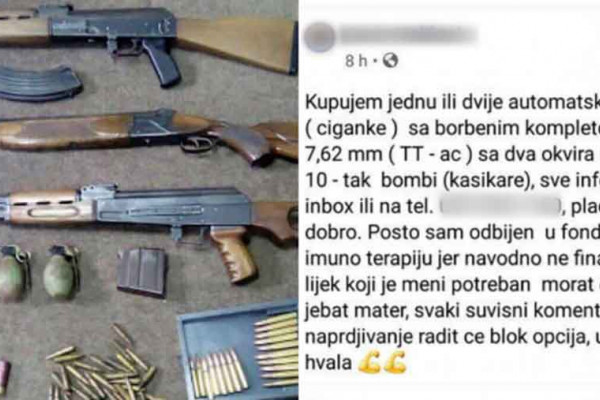 Javno kupuje PUŠKE I PIŠTOLJE jer je odbijen za finansiranje imuno terapije