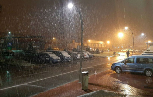 U Banjaluci pada snijeg