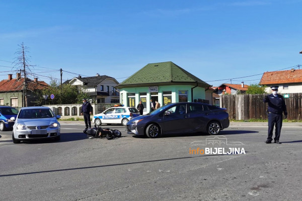 Udes u Bijeljini, udaren motociklista