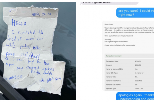 Ogrebao auto, ostavio poruku pa dobio SMS koji vraća vjeru u ljude