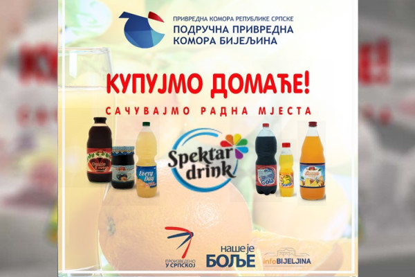 „NAŠE JE BOLJE“: U asortimanu Spektar drinka više od 130 proizvoda