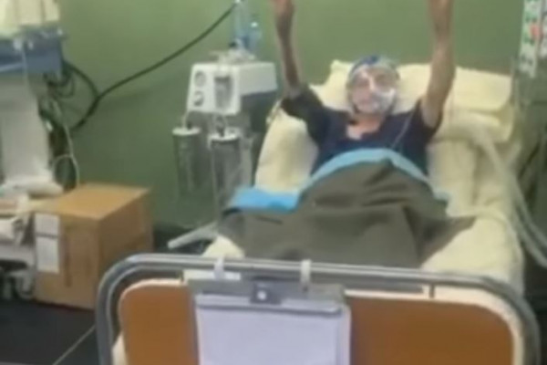 “AJMO BABA, AJMO LEGENDO” Hit snimak iz kovid-bolnice u Crnoj Gori (VIDEO)