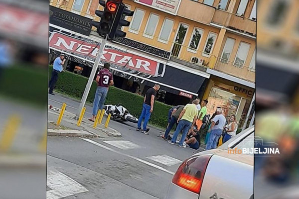 Bijeljina: Lakše povrijeđen motociklista