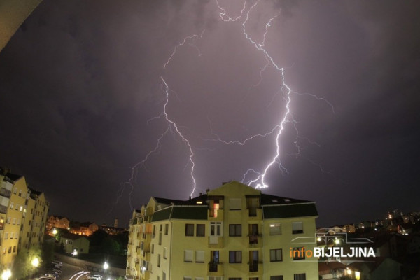 Danas pljuskovi sa grmljavinom, moguće i lokalne nepogode