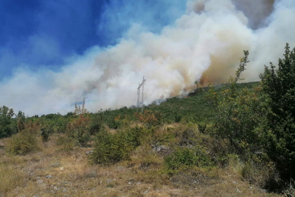 Trebinje: Gori na nepristupačnom terenu