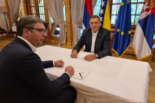 Dodik: Upoznao sam Vučića sa prijetnjama koje dolaze iz Sarajeva