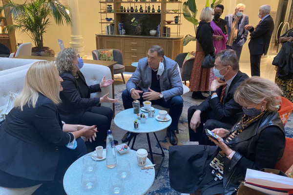 Dodik stigao u Brisel, razgovarao sa ambasadorima BiH u Belgiji