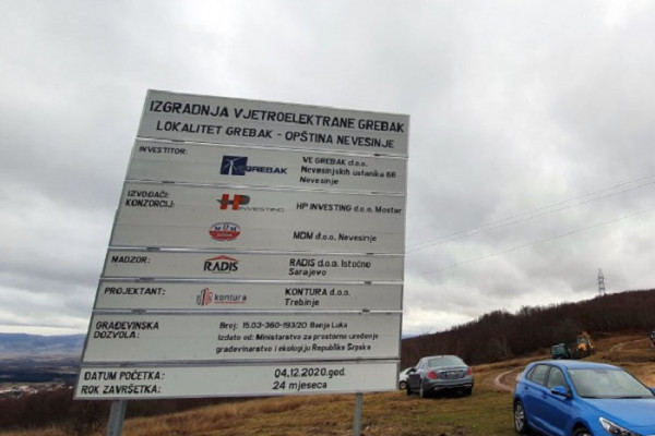 Počela izgradnja prve vjetroelektrane u Srpskoj