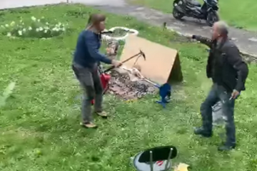 Muškarac iz BiH pekao jagnje u dvorištu, pa razbjesnio komšiju Švajcarca (VIDEO)