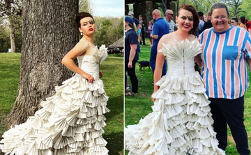 Sama napravila matursku haljinu od stranica knjige