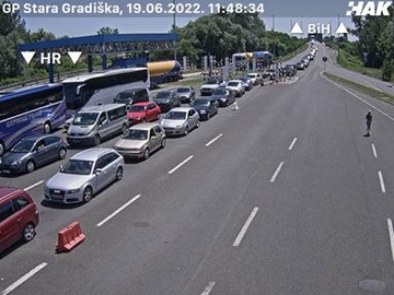 Gužve na više graničnih prelaza na izlazu iz BiH
