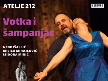 Predstava "Votka i šampanjac" stiže u Bijeljinu: Glumačka trojka iz Ateljea 212 na sceni Centra za kulturu