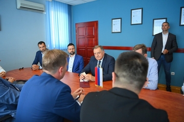 Dodik u Ugljeviku, počeo sastanak sa načelnikom Gajićem (FOTO)