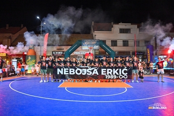 Dirljiva počast drugaru na 3x3 basket turniru u Bijeljini: Legenda Nebojše Erkića će nastaviti da živi (VIDEO)