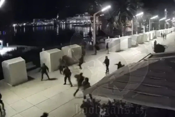 Neredi u Splitu uoči meča Hajduka i Ajaksa: Privedeno 57 osoba (VIDEO)