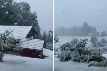 Jaki vjetrovi i snijeg u Sloveniji