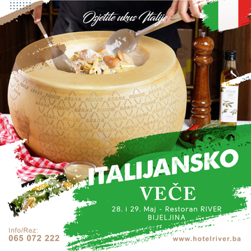 Restoran hotela River: Veče Italijanske hrane i pića (FOTO)