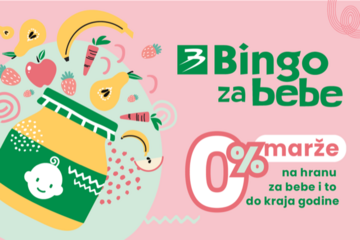 Bingo se do kraja godine odriče marže na hranu za bebe 