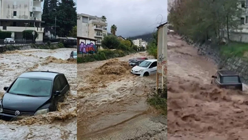 Bujice ulicama Budve /VIDEO/