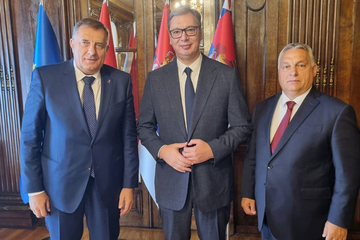 Dodik se sastao sa Orbanom i Vučićem