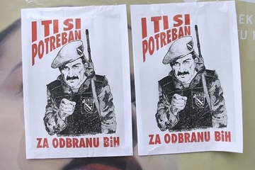 U Sarajevu viđeni plakati “I ti si potreban za odbranu BiH”