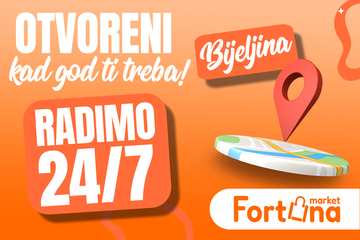 Fortuna market u Bijeljini radi 24/7, uključujući i nedjelju!