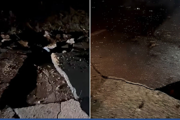 Snažno nevrijeme pogodilo jug Hrvatske: Grom oštetio put na Pelješcu (VIDEO)