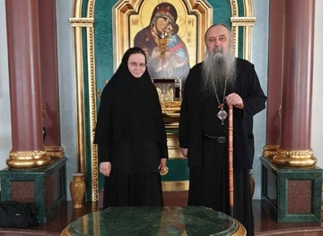 Ruski manastir u Ugljeviku dobio nastojateljicu: Mati Filoteja na prijemu kod Vladike Fotija