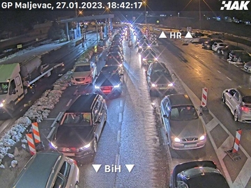 Gužva na tri granična prelaza