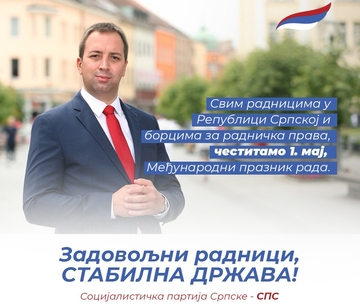 Selak čestitao 1. maj: Stabilna je ona država u kojoj su radnici zadovoljni