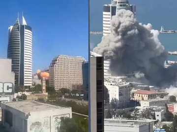 Zastrašujući snimci centra Haife – grad pod vatrom (VIDEO)