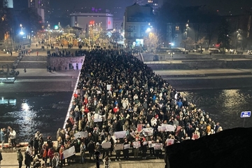 Studenti protestovali i u novogodišnjoj noći