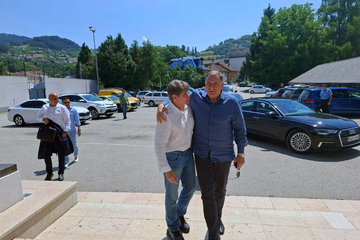 Dodik i Blagojević obišli Andrićgrad