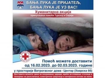 Putem humanitarnog broja prikupljeno više od 160.000 KM za Tursku i Siriju