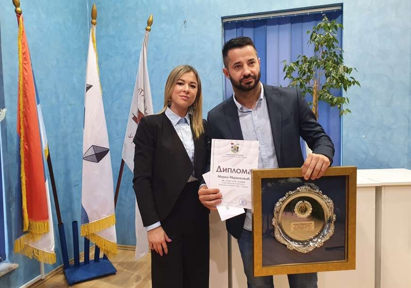 Fudbaler Mirko Marinković proglašen za najboljeg sportistu Ugljevika (FOTO)