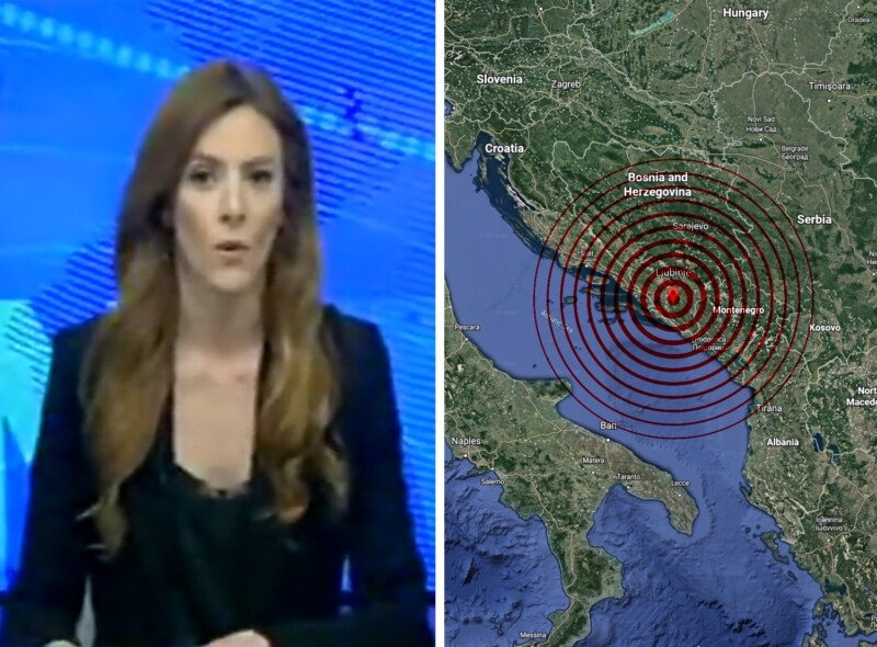 Pogledajte reakciju voditeljke koju je zemljotres "zatekao" u Dnevniku