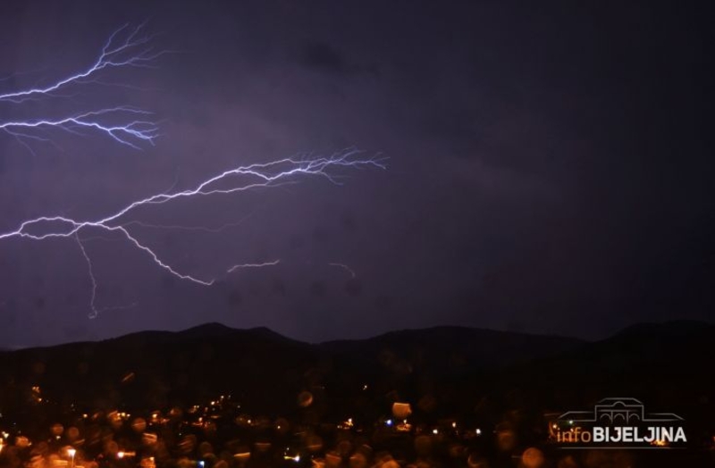 Upaljen žuti meteoalarm zbog grmljavine i pljuskova